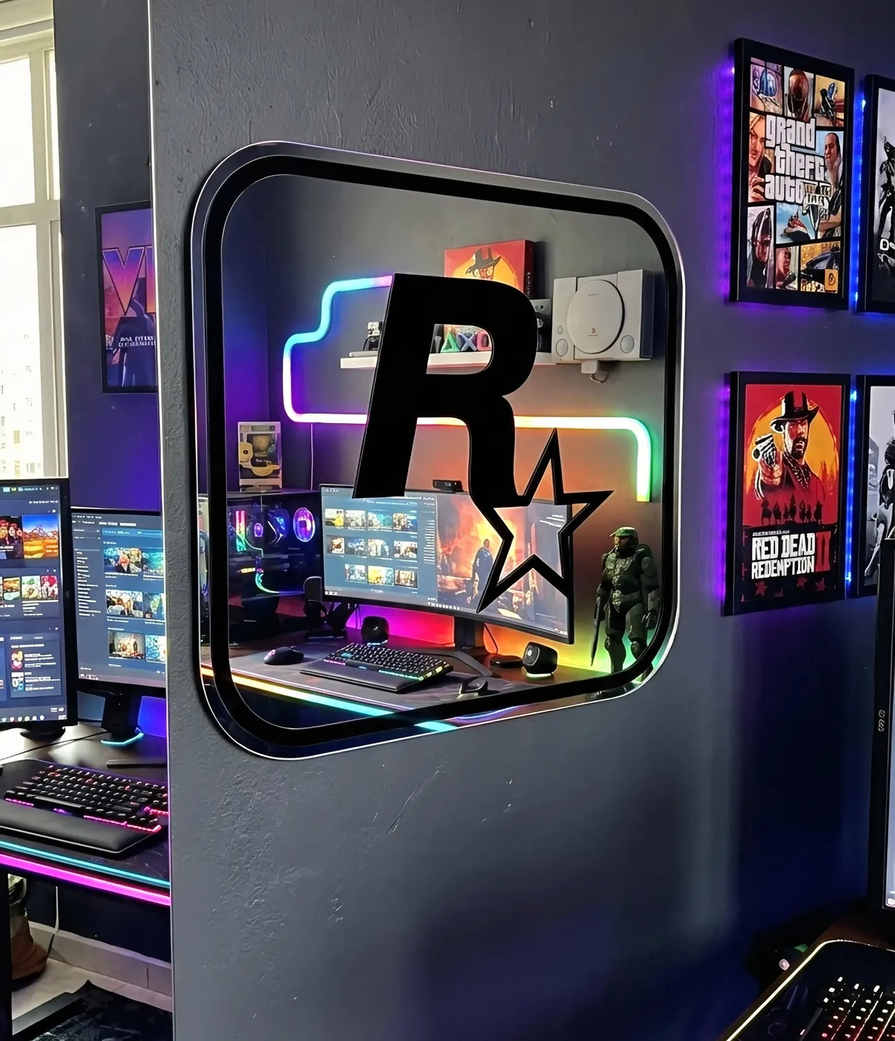 Gamer mirroir Rockstar GTA