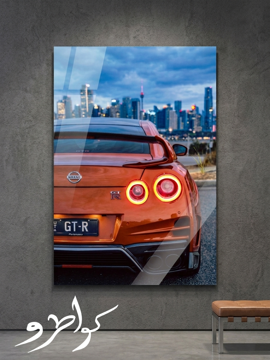 nissan GTR wall poster LED 12V lumiere