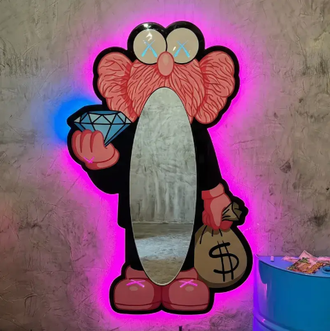 Mr.KAW's Pink Mirror 140*60 cm