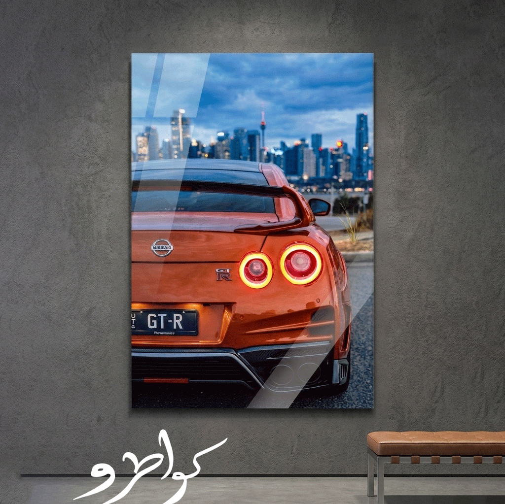 nissan GTR wall poster LED 12V lumiere